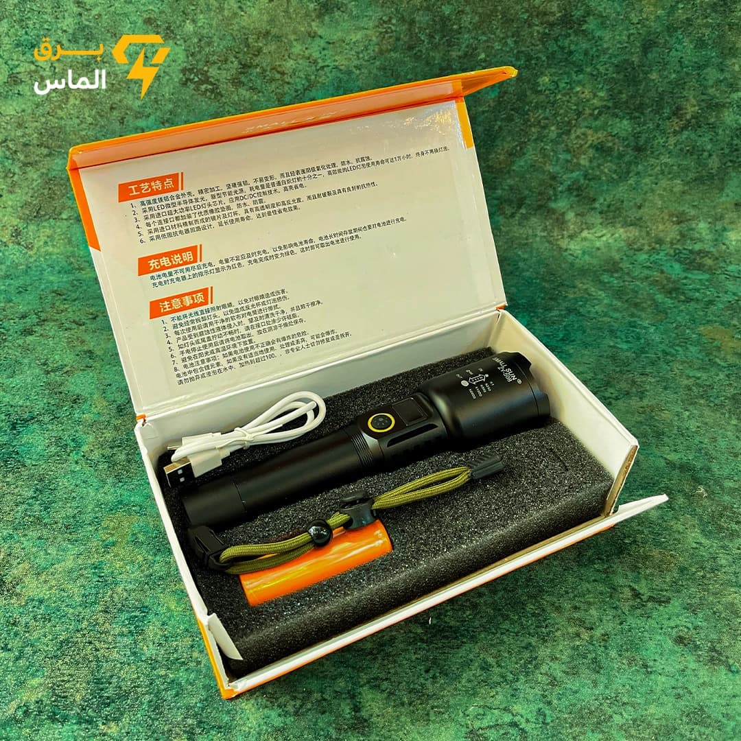 چراغ قوه دستی اسمال سان مدل ZY508 نور مهتابی / ضمانت بازگشت وجه و اصالت کالا — تصویر ۳
