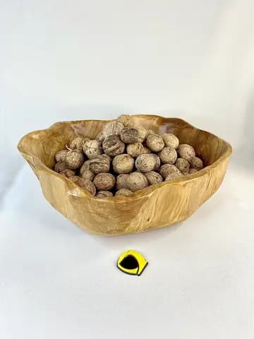 ظرف میوه خوری دفرمه بزرگ چوب عود