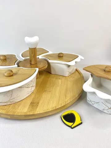 اردور خوری سرامیکی سفید ماربل دالبری — تصویر ۴