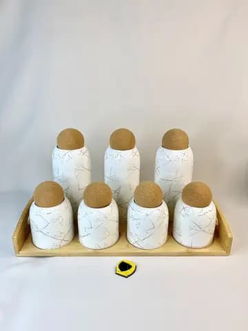 پاسماوری سرامیکی سفید ماربل درب توپی