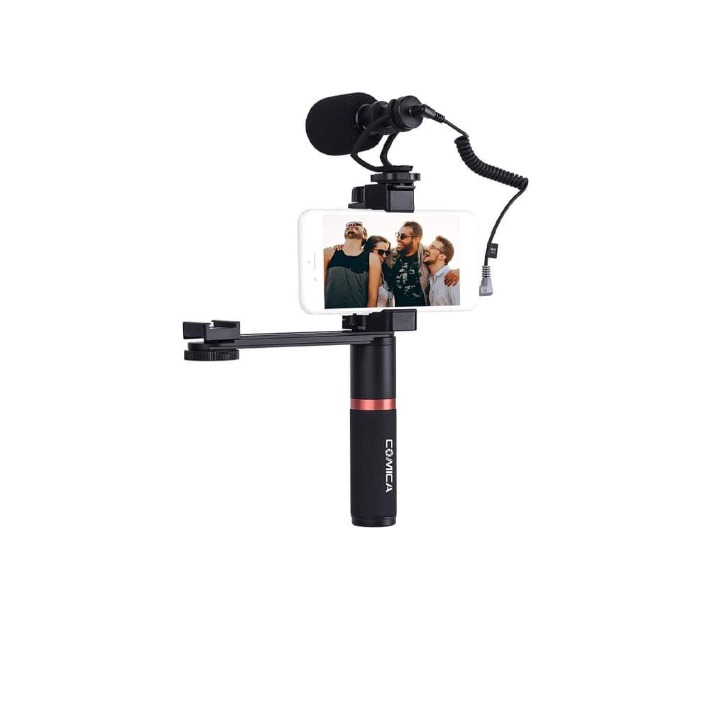 میکروفون و پایه نگهدارنده موبایل Comica CVM-VM10-K4