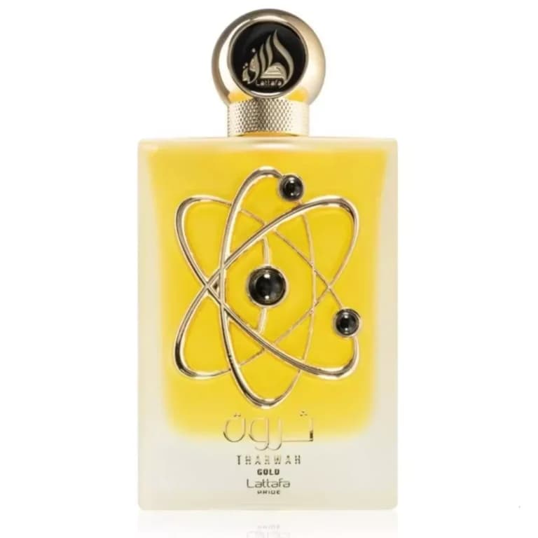 عطر ادکلن 100 میل ثروه گلد طلایی لطافه پراید Tharwah gold Lattafa Pride مشابه رایحه لیبر اینتنس زنانه اورجینال — تصویر ۲