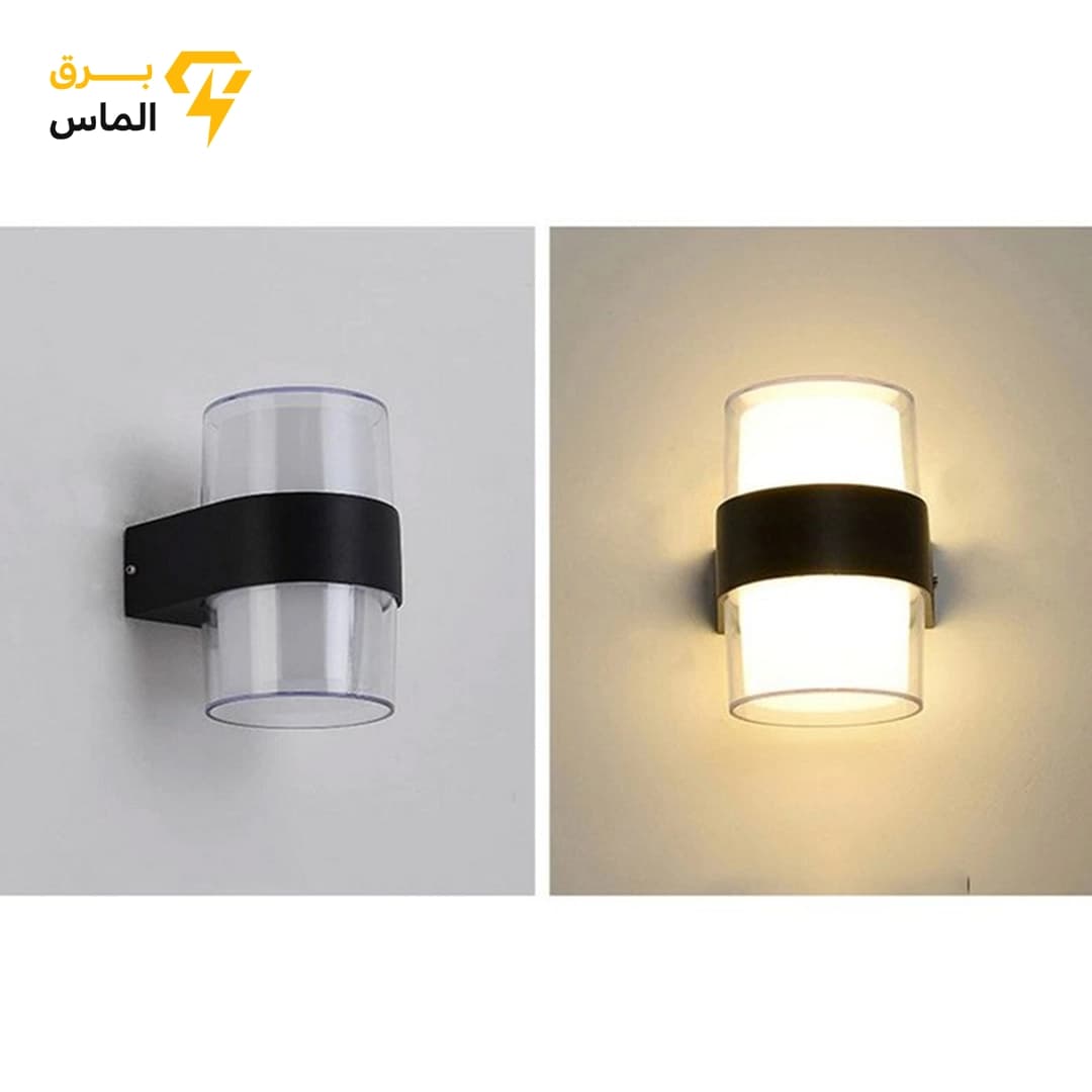 چراغ دیواری دکوراتیو دو طرفه ۱۰ وات گلس — تصویر ۲