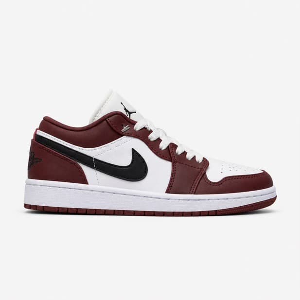 کتونی جردن وان لو زرشکی سفید Air Jordan 1 Low SE Dark Pony