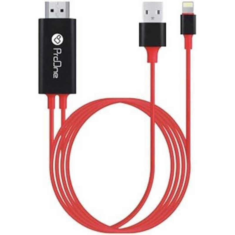 کابل تبدیل Lightning به HDMI پرووان مدل PCH75 طول 1.8 متر