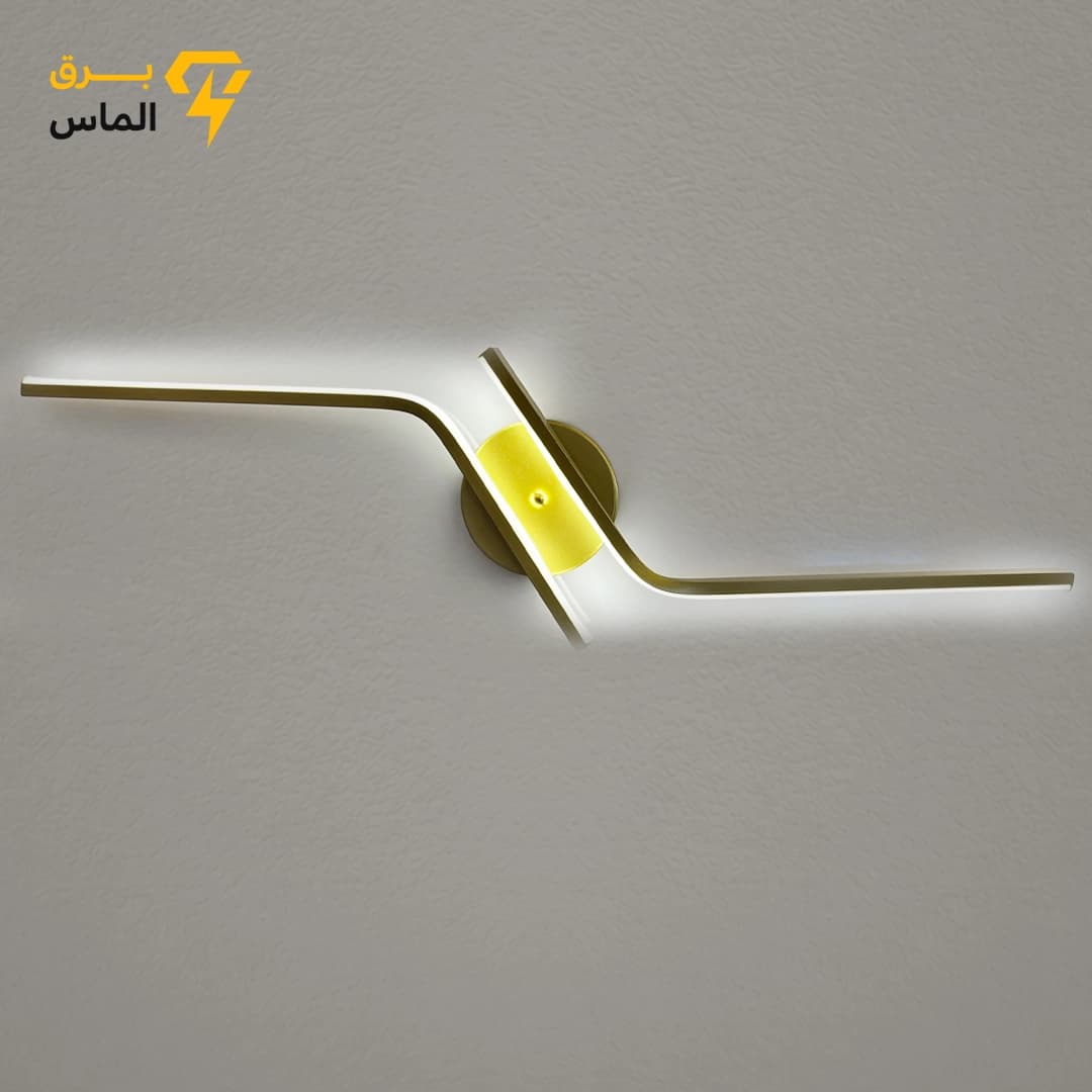 چراغ دیواری مدرن آرشید طرح مسگری/ آلومینیوم دایکاست / طلایی الکترواستاتیک وارداتی / ضمانت 2 ساله معتبر — تصویر ۲