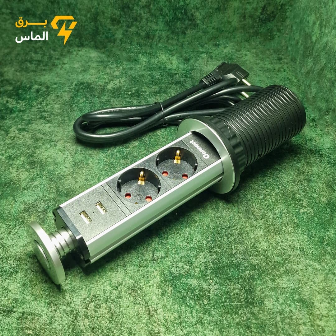 پریز استوانه ای سه خانه برند کانکت — تصویر ۳