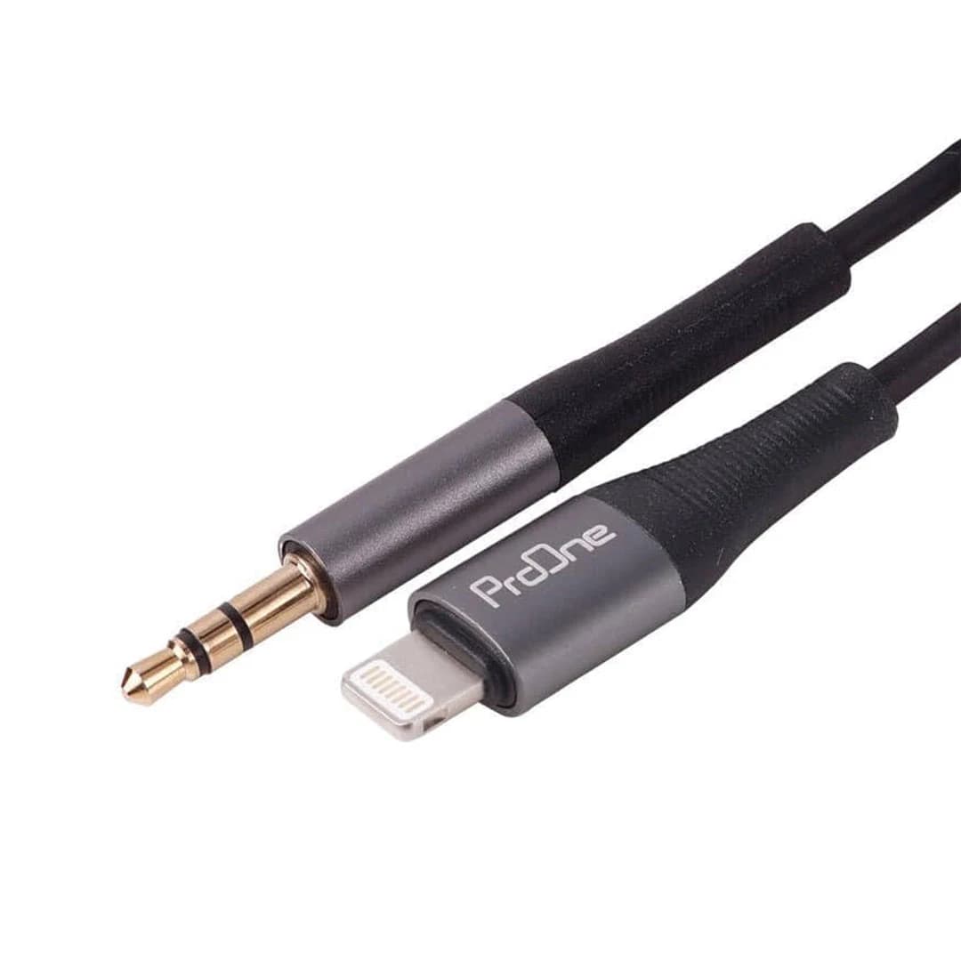 کابل تبدیل لایتنینگ به جک 3.5 aux audio پرووان مدل PCA48 طول 1 متر — تصویر ۳