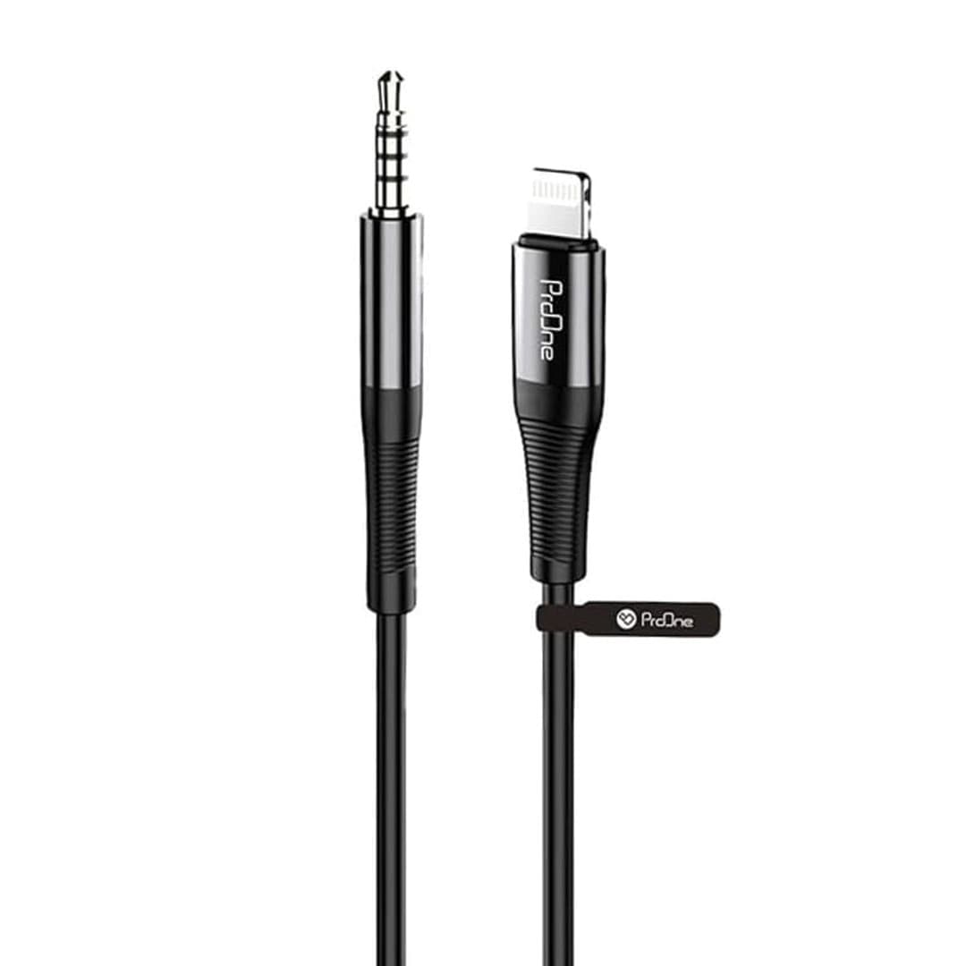 کابل تبدیل لایتنینگ به جک 3.5 aux audio پرووان مدل PCA48 طول 1 متر
