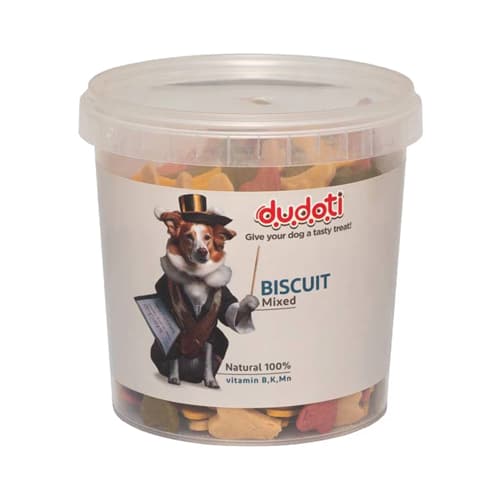 تشویقی بیسکوئیت سگ دودوتی میکس Dudoti وزن 350 گرم