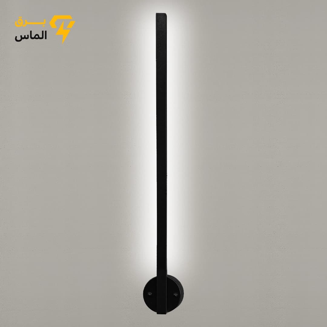 چراغ دیواری مدرن کد DM118 سایز 60 نور نچرال / مشکی الکترواستاتیک وارداتی / ضمانت 2 ساله معتبر — تصویر ۲