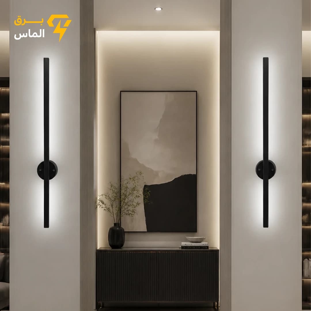 چراغ دیواری مدرن مدل W601 رنگ نچرال درجه یک VIP / آلومینیوم دایکاست / مشکی الکترواستاتیک وارداتی / ضمانت 24 ماه معتبر