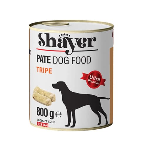 کنسرو سگ شایر پته سیرابی Shayer وزن 800 گرم