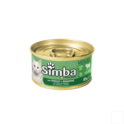 کنسرو گربه بالغ سیمبا موس گوشت گاو و جگر Simba وزن 85 گرم