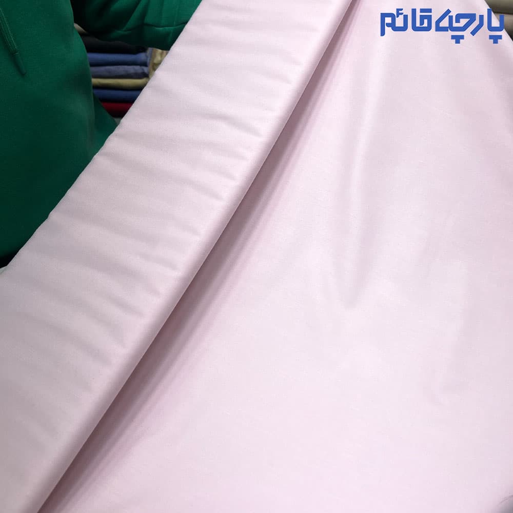 پارچه مردانه پیراهنی ساده تترون تایلندی بافت آکسفورد رنگ صورتی روشن کد 4602