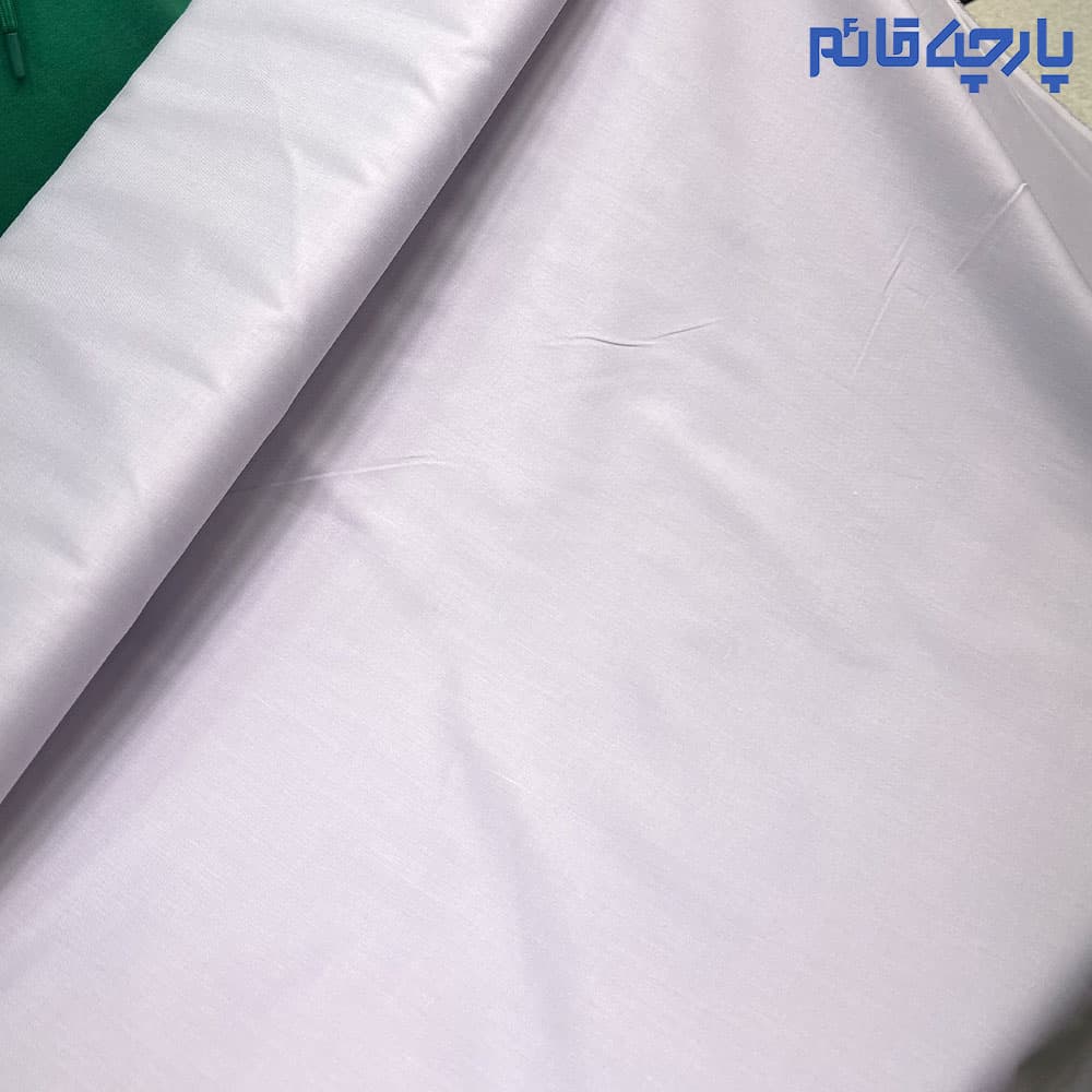پارچه مردانه پیراهنی ساده تترون تایلندی بافت آکسفورد رنگ بنفش یاسی روشن کد 4589
