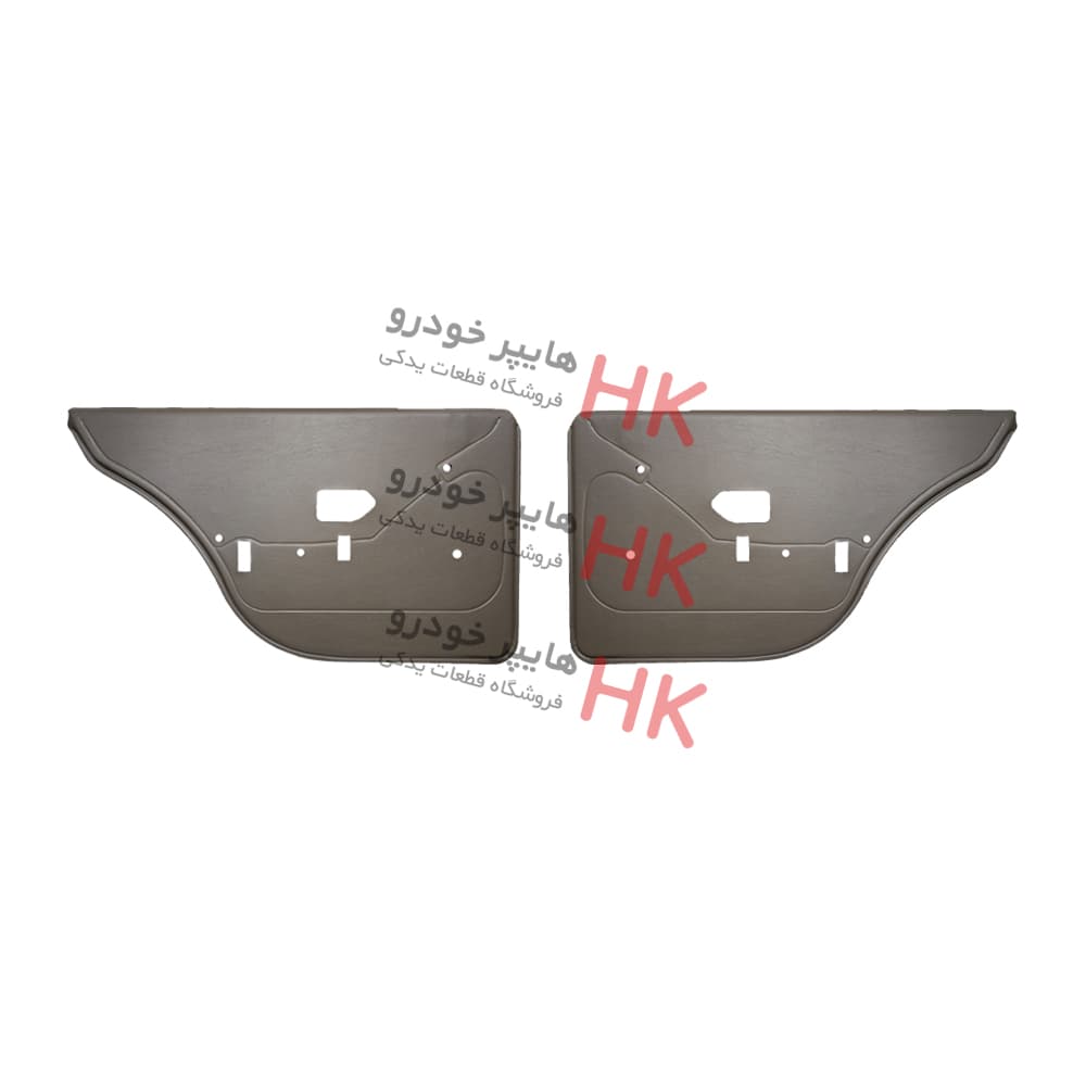 رودری فیبری کرم تیره کد 0072 بسته دوعددی عقب مناسب برای پژو 405