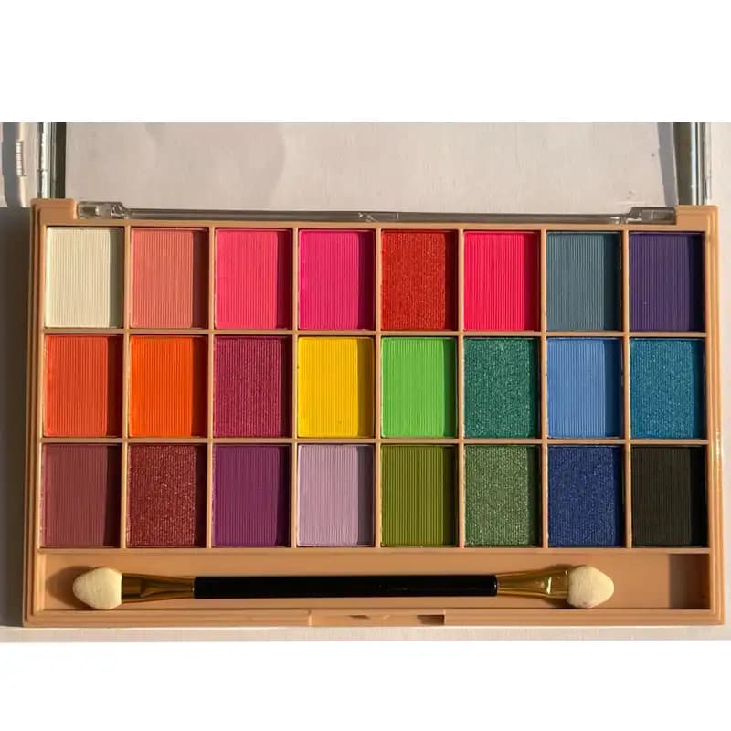 پالت سایه چشم 24 رنگ همراه با قلم برند میکاپ استودیو Makeup Studio