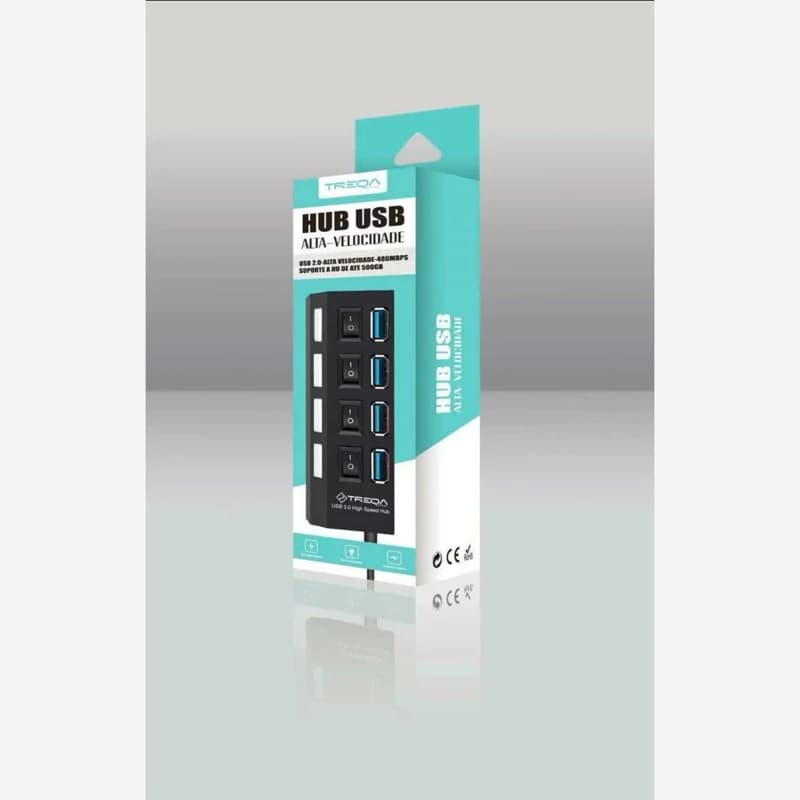 هاب 4 پورت USB 2.0 ترکا (TREQA) | افزایش پورت USB اقتصادی و کاربردی
