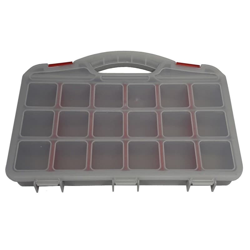 ارگانایزر یا نظم دهنده ابزار مدل کیفی 20 خانه تمام پلاستیک L338_W267_H46.7