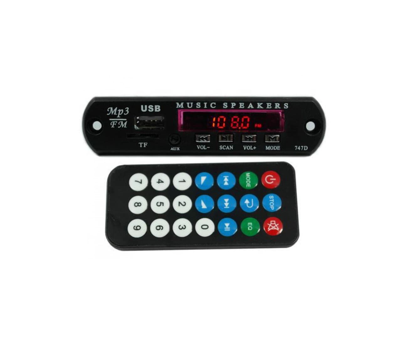 پنل mp3 فلش خور بلوتوث دار +رادیو FM+رم خور