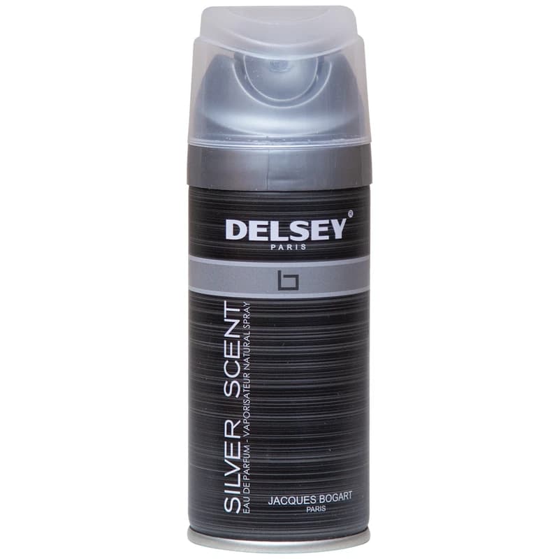 اسپری بدن مردانه دلسی مدل Silver Scent حجم 150 میل