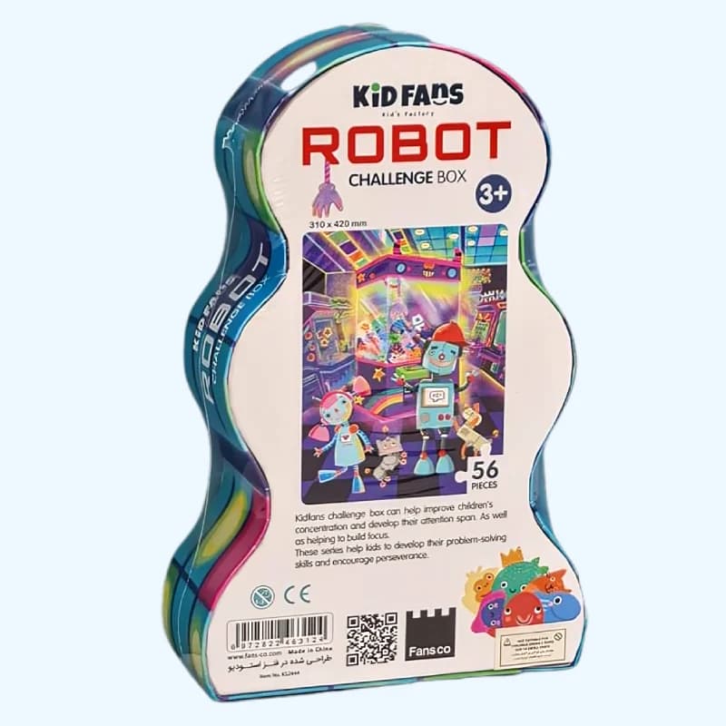 پازل کودک 56 تکه مدل ربات KID FANS ROBOT کد KS2444 — تصویر ۳