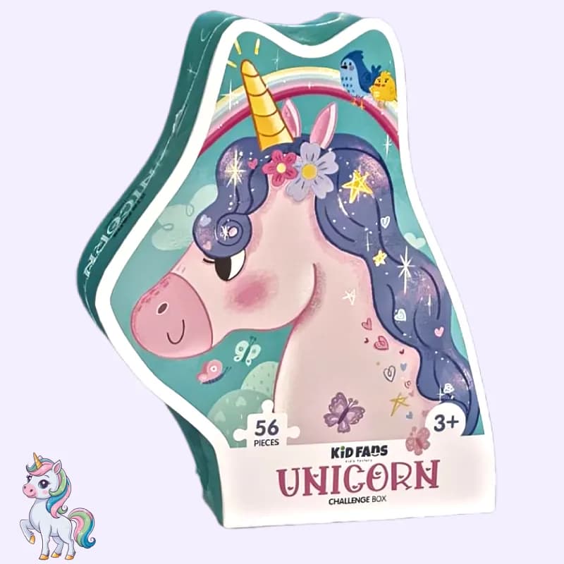پازل کودک 56 تکه مدل یونیکورن KID FANS UNICORN کد KS2448