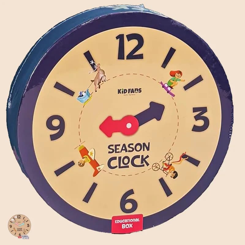 پازل کودک 109 تکه مدل ساعت KID FANS SEASON CLOCK کد KS2411 — تصویر ۲