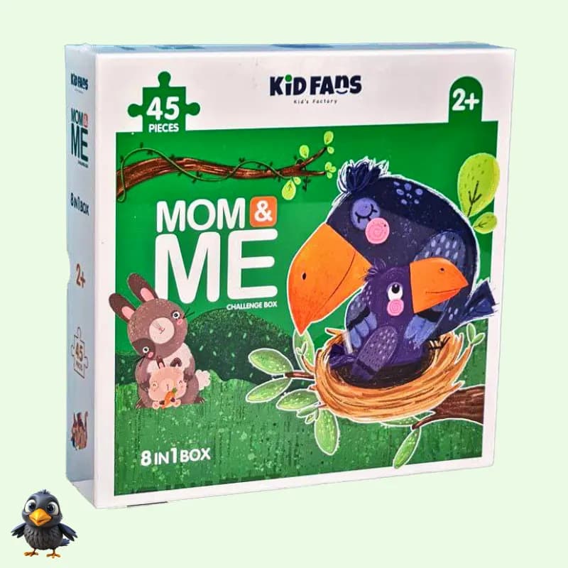 پازل کودک 45 تکه مدل من و مامان KID FANS MOM & ME کد KS2435