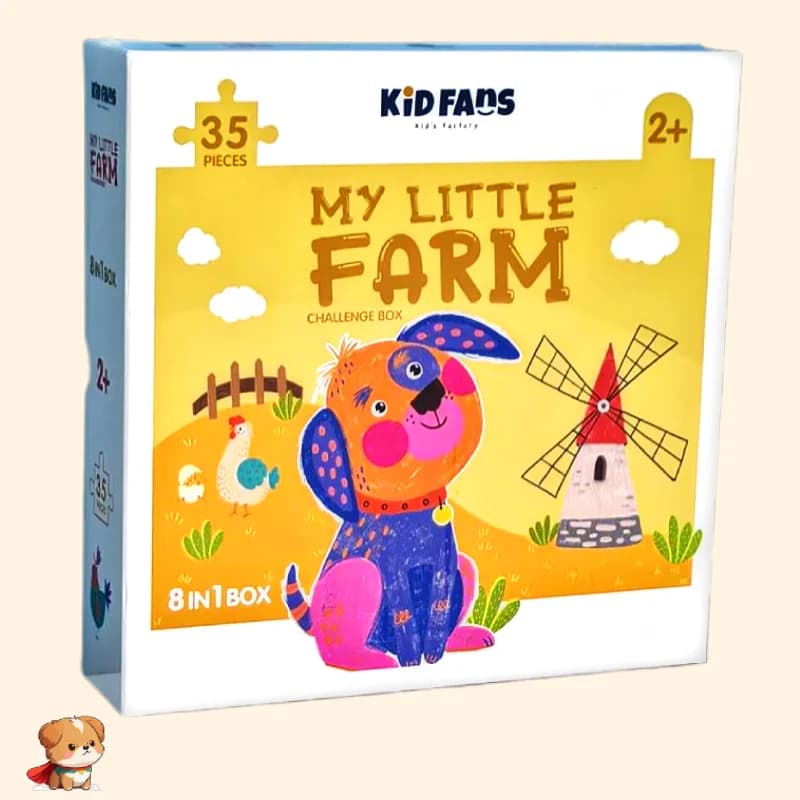 پازل کودک 35 تکه مدل مزرعه KID FANS MY LITTLE FARM کد KS2436