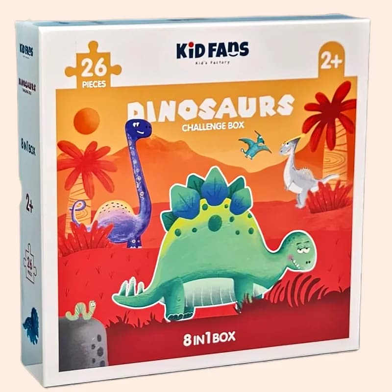 پازل کودک 26 تکه مدل دایناسور KID FANS DINOSAURS کد KS2433