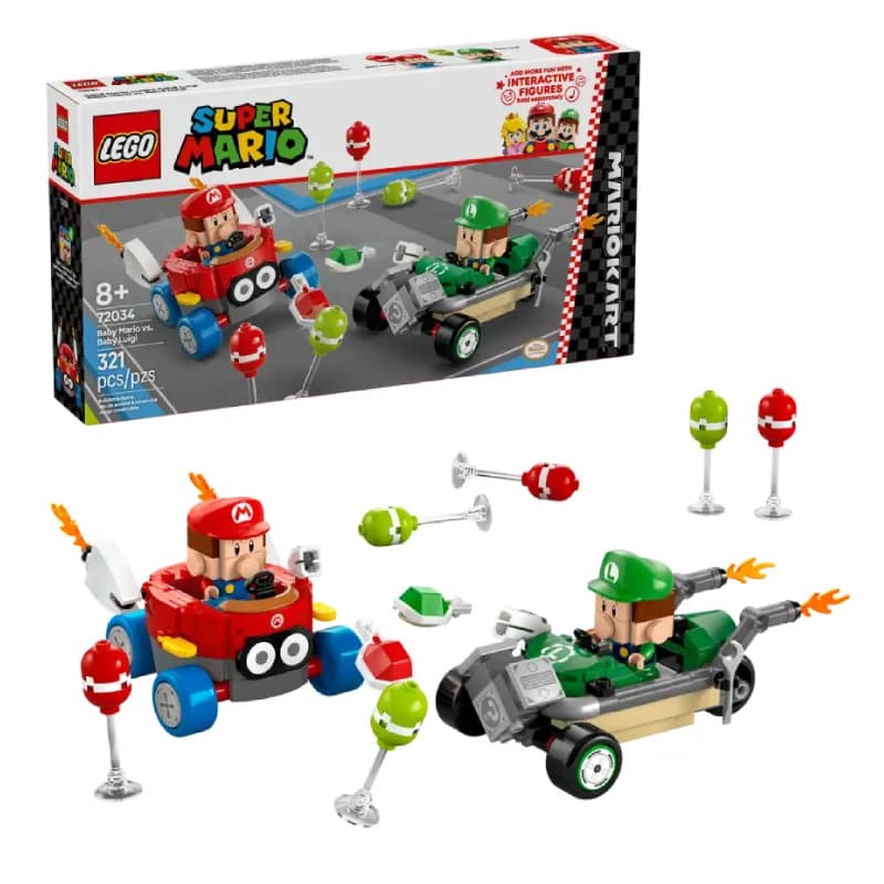 لگو Mario Kart™ – Baby Mario vs. Baby Luigi سری سوپر ماریو کد 72034 — تصویر ۲