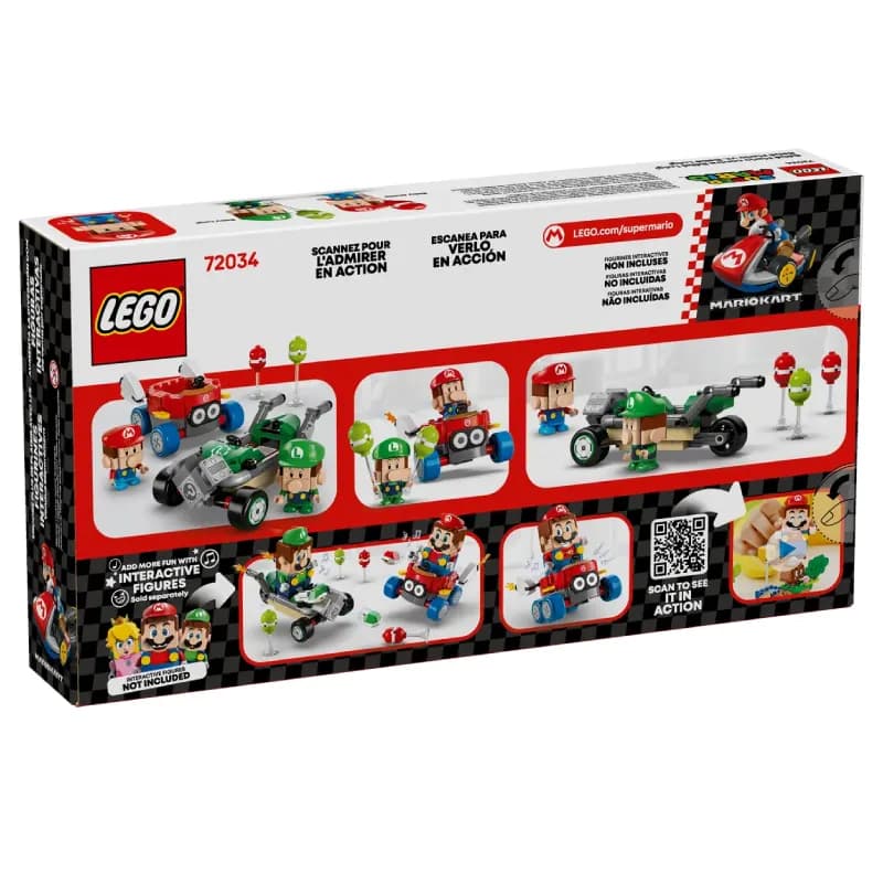 لگو Mario Kart™ – Baby Mario vs. Baby Luigi سری سوپر ماریو کد 72034 — تصویر ۴