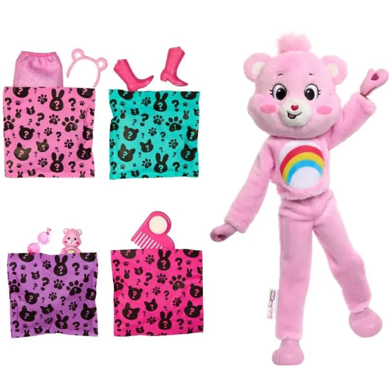 عروسک باربی سورپرایزی مدل Barbie Cutie Reveal با تم Care Bears — تصویر ۵