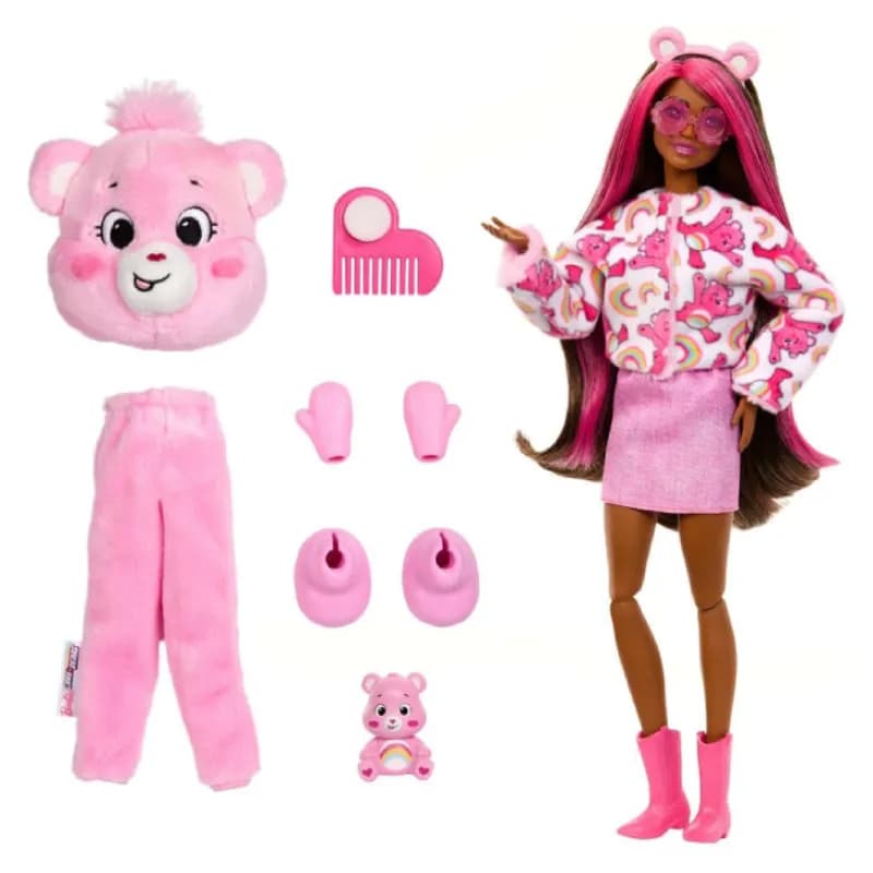 عروسک باربی سورپرایزی مدل Barbie Cutie Reveal با تم Care Bears — تصویر ۷