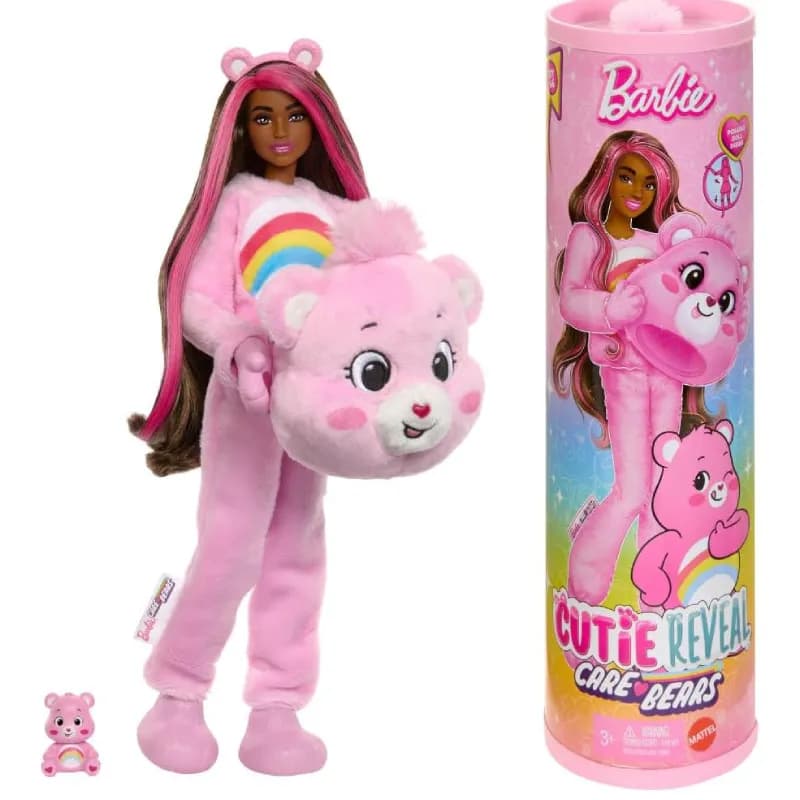 عروسک باربی سورپرایزی مدل Barbie Cutie Reveal با تم Care Bears