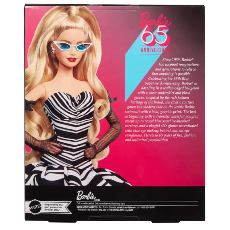 عروسک باربی مدل Barbie Signature 65th Anniversary — تصویر ۵