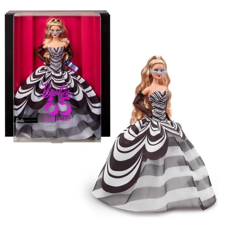 عروسک باربی مدل Barbie Signature 65th Anniversary