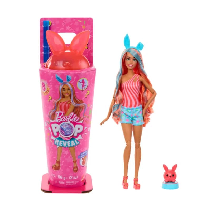 عروسک باربی سورپرایزی مدل Barbie Pop Reveal Shakes با تم Bright Bunny