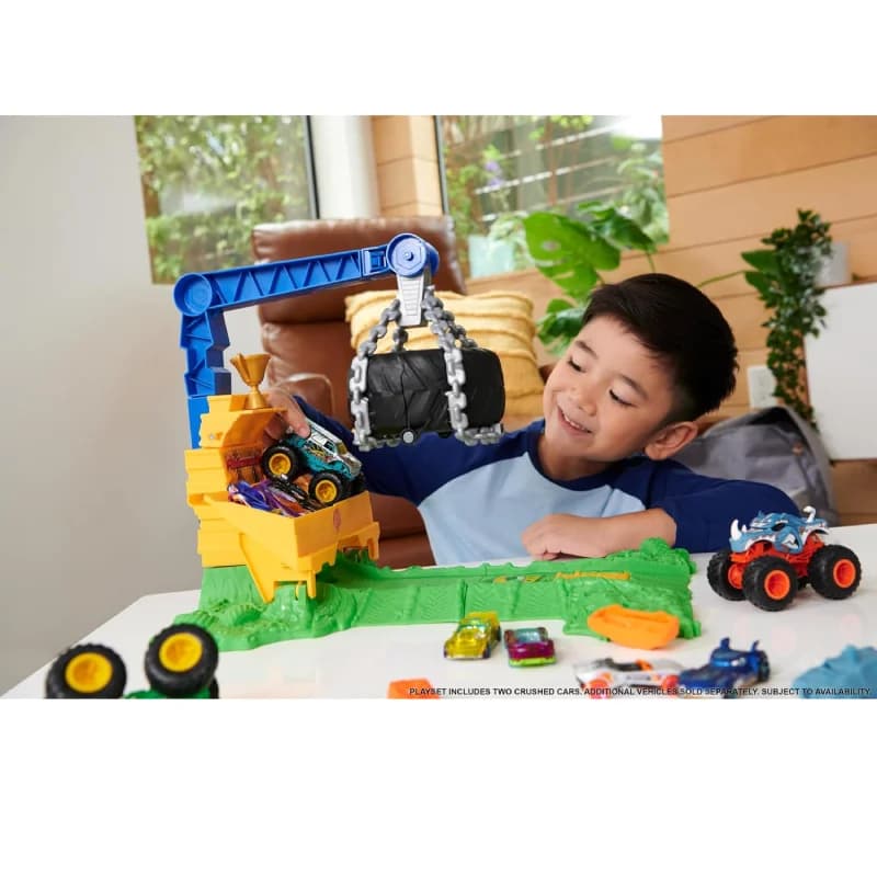 ست پیست هاتویلز مدل Hot Wheels Monster Trucks Rhinomite — تصویر ۴