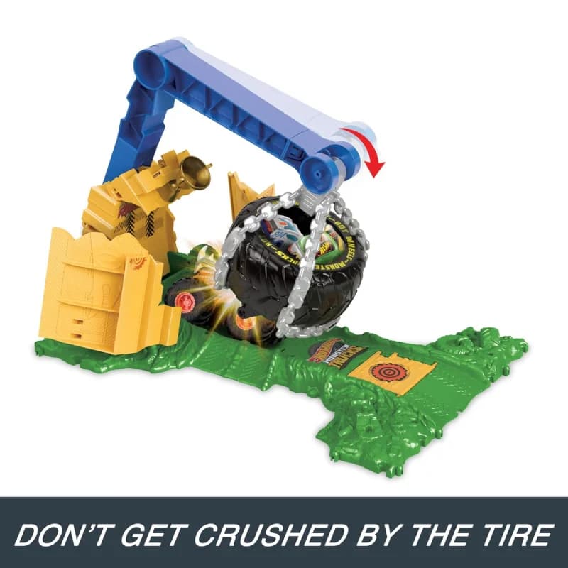 ست پیست هاتویلز مدل Hot Wheels Monster Trucks Rhinomite — تصویر ۳