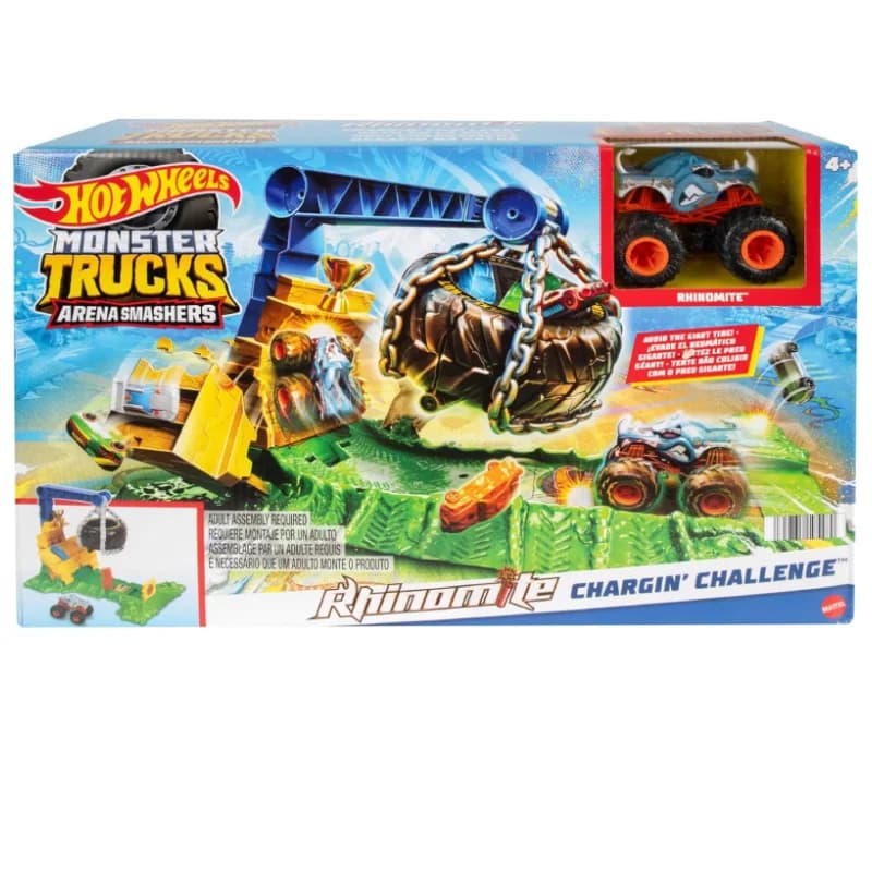 ست پیست هاتویلز مدل Hot Wheels Monster Trucks Rhinomite — تصویر ۵
