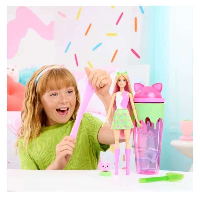 عروسک باربی سورپرایزی مدل Barbie Pop Reveal Shakes با تم Cute Kitten — تصویر ۳