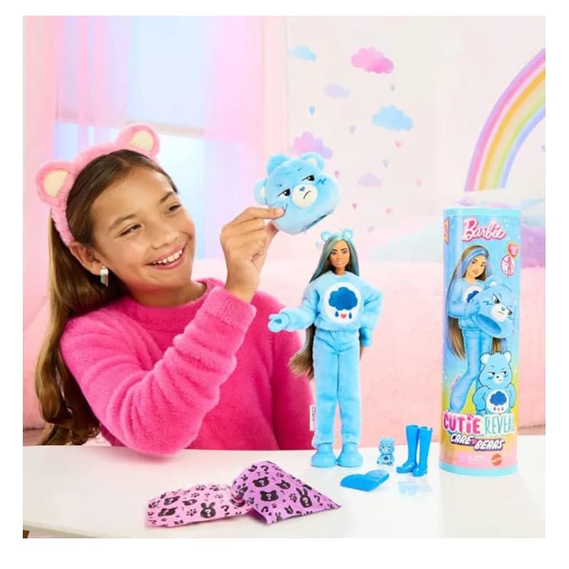 عروسک باربی سورپرایزی مدل barbie cutie reveal با تم care bears — تصویر ۷