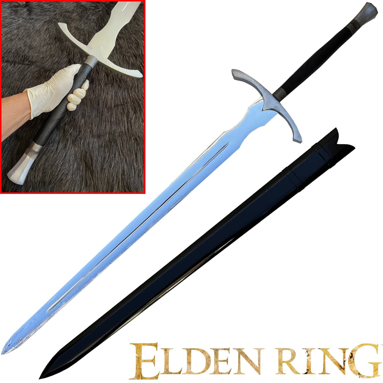 شمشیر فولادی الدن رینگ Bastard-Sword — تصویر ۲