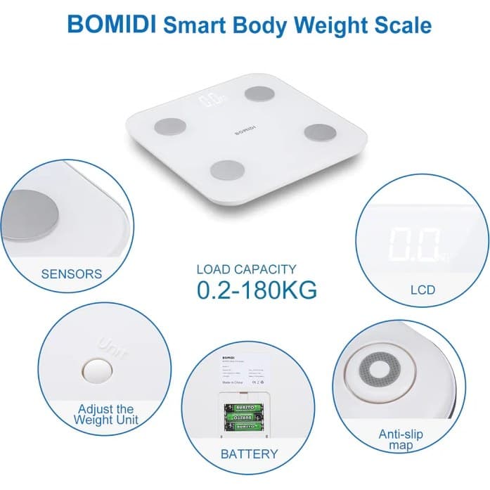 ترازوی شیائومی Bomidi Smart Fat Scale S1 — تصویر ۳