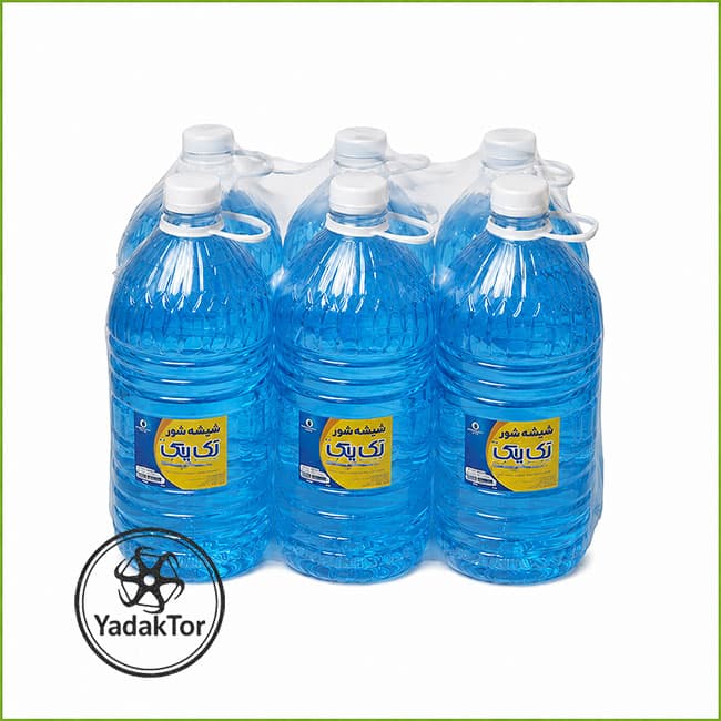 شل 6 عددی شیشه شوی 3 لیتری تک پاک