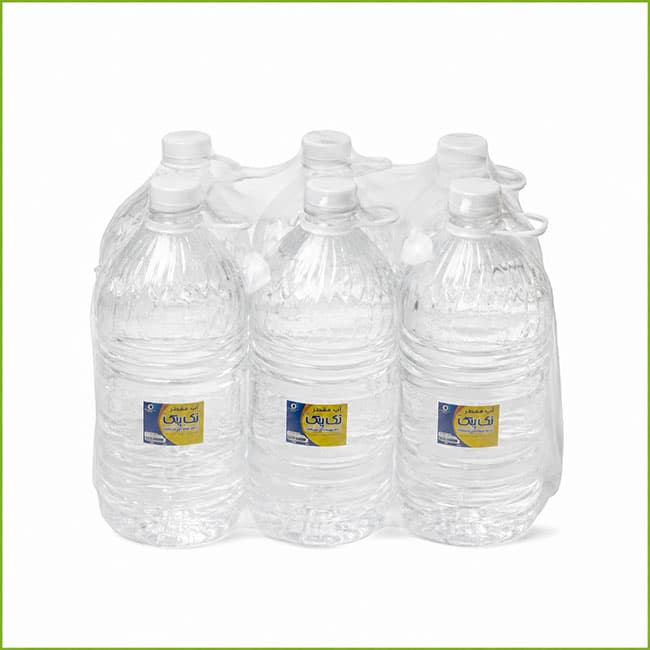 شل 6 عددی آب مقطر 3 لیتری تک پاک