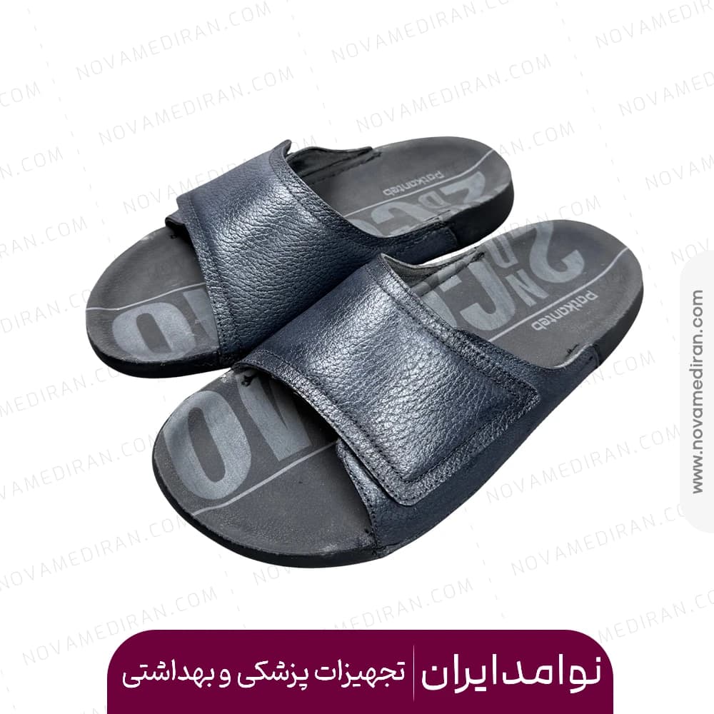 صندل طبی مردانه پاتکان طب کد ۲۷۰ رنگ سورمه ای — تصویر ۲